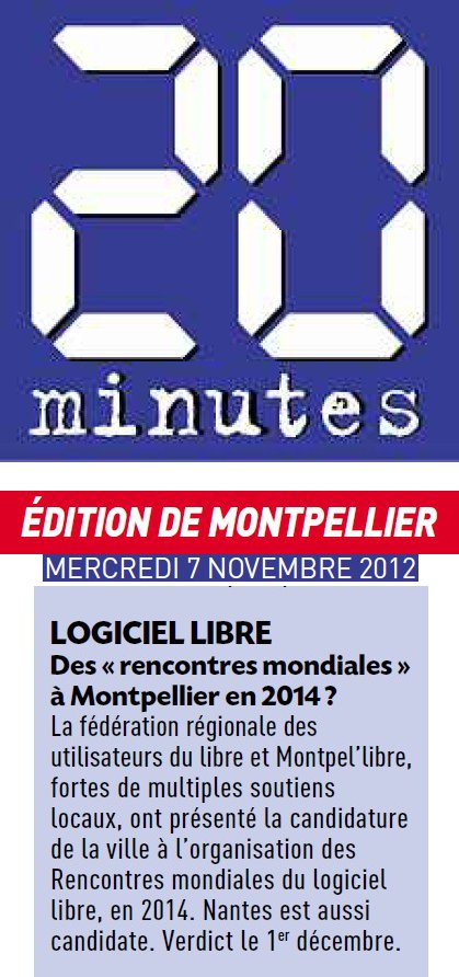 Logiciel Libre : Des « rencontres mondiales » à Montpellier en 2014 ?