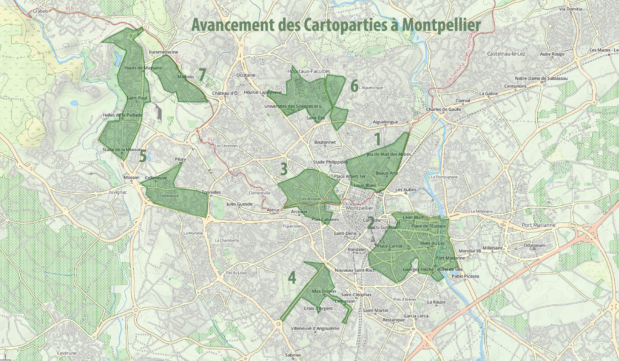 Les cartes des Cartoparties de Montpellier