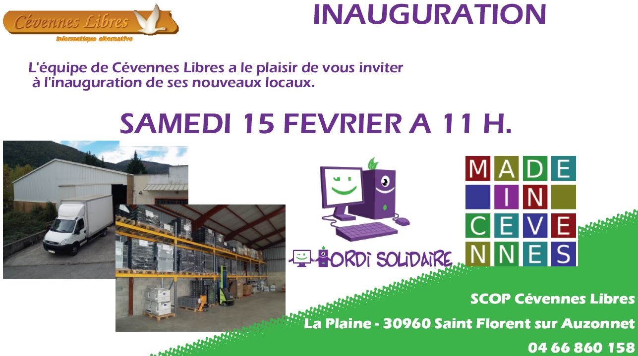 Inauguration des nouveaux locaux de la SCOP Cévennes-Libres