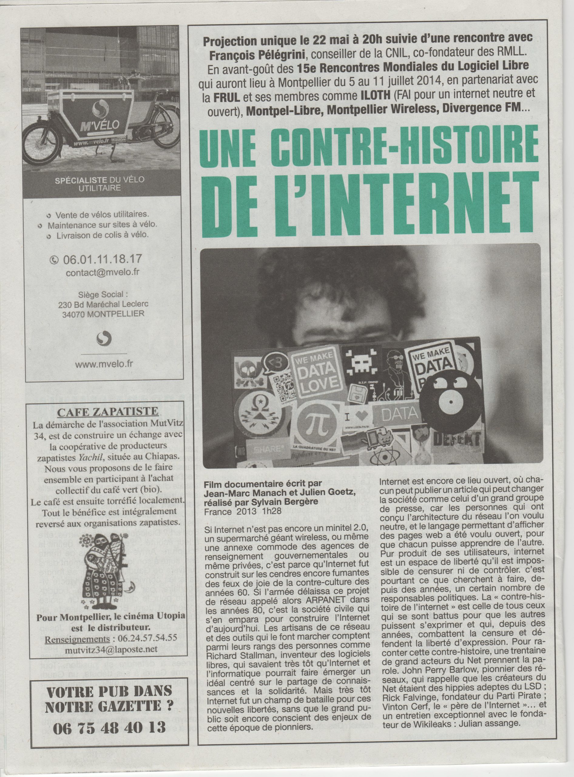 Soirée-débat Utopia : Une contre-histoire de l&rsquo;Internet