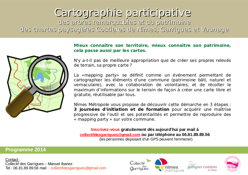 Programme de découverte et de formation à la cartographie participative