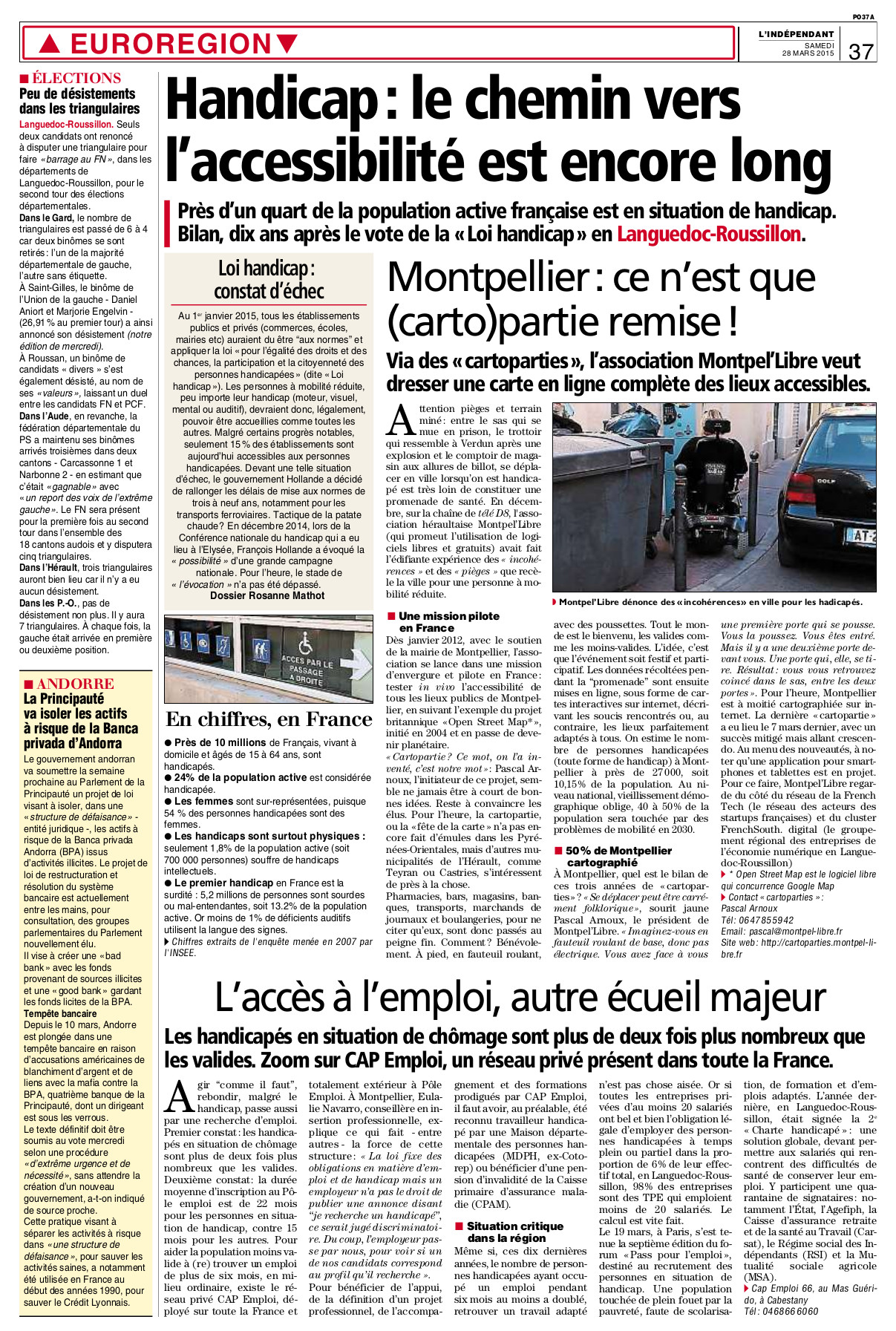 L&rsquo;indépendant : Handicap, le chemin vers l’accessibilité est encore long