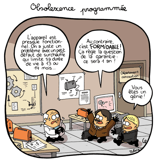 L&rsquo;obsolescence programmée est désormais un délit